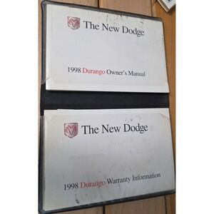 1998 Dodge Durango Owner's Manual Warranty Information Booklets